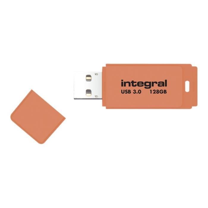 Clé USB Integral Neon 128 Go USB 3.0 orange