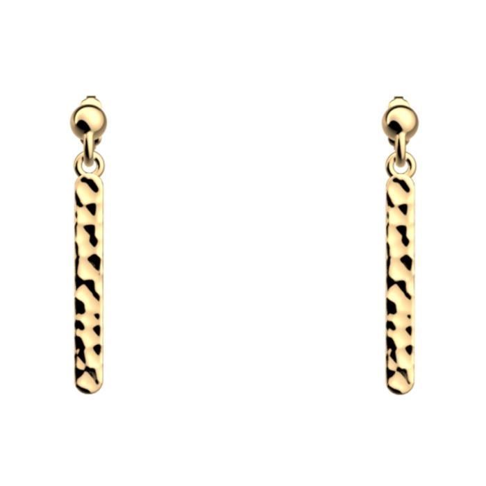 Boucles d'oreilles - LES GEORGETTES - Pure dorées 25mm - Plaqué or - Jaune - Femme