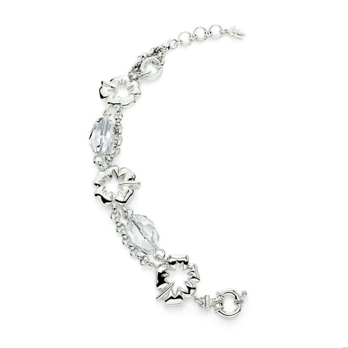 Bracelet - Folli Follie - 4B2F058C - Métal - Cristal - Argenté