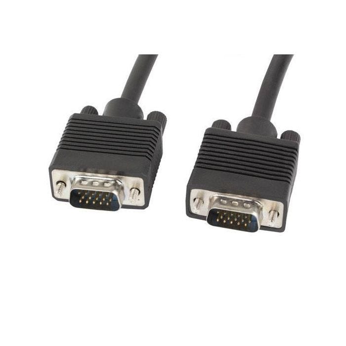 Lanberg cable VGA M-M shielded with ferrite 15m black