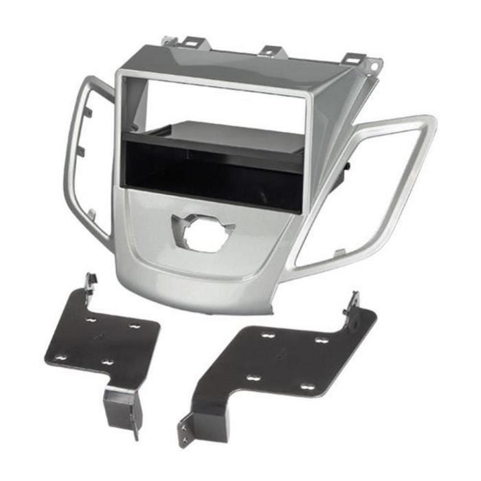 Facade autoradio - ADNAUTO - FA277W - Compatible Ford Fiesta 2008-2013 - Argent - Sans Ecran