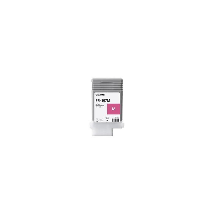 Réservoir d'encre original PFI-107 M - 130 ml - Magenta pour Canon imagePROGRAF