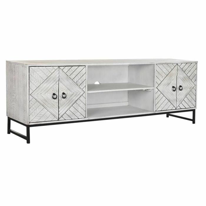 meuble tv style item home métal, mangue, meuble tv 180 cm