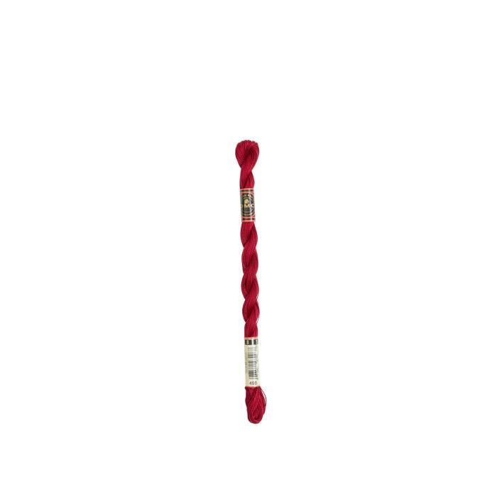 Fil DMC Coton Perlé Small N8 Col. 498 Rouge
