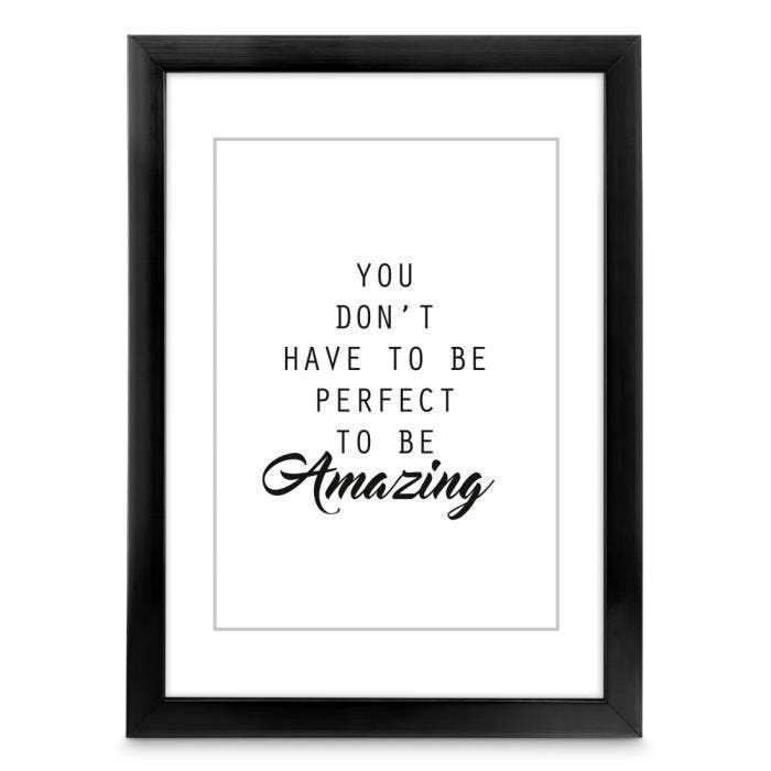 Cadre en plastique - Chiaro - 40 x 60 cm - Noir - Rectangulaire - Contemporain