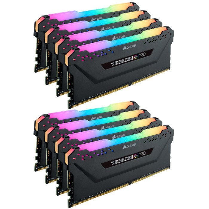 Mémoire Corsair Vengeance CMW256GX4M8E3200C16 256 Go DDR4 3200 MHz