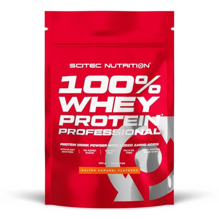 Scitec Nutrition 100% Whey Protein Professional Redesign, 500 g Beutel (Salzkaramell)