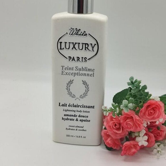 Lait Clarifiant White Luxury Paris 500ml | Éclaircissant & Hydratant | Amande Douce