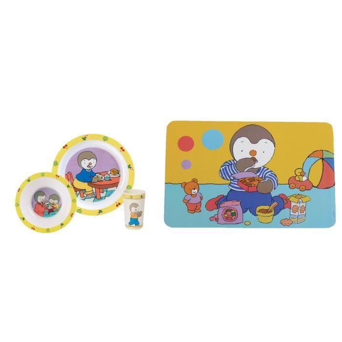 T'CHOUPI - Ensemble repas + set de table