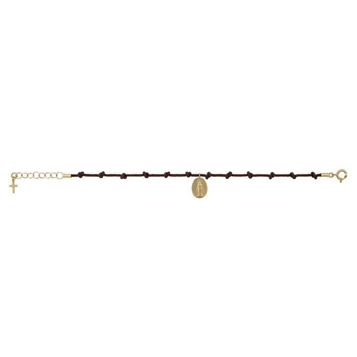 Bracelet - Brillaxis - Bracelet Brillaxis cordon dizainier miraculeuse or - Couleur de la matière:Jaune Taille/Longueur:16 cm