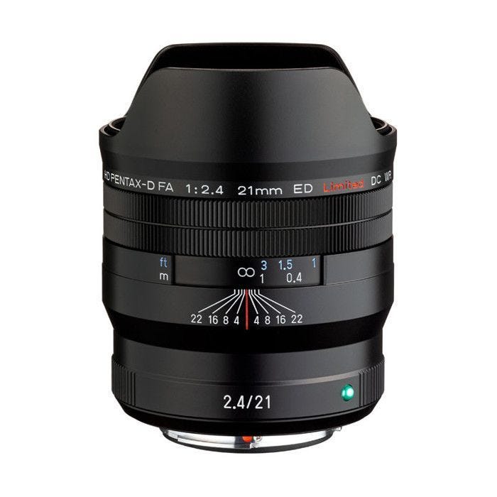 Pentax pour reflex objectif 21mm f/2.4 ed hd fa limited dc wr noir