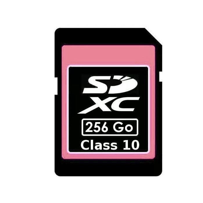Carte Mémoire SDXC YONIS - Capacité 64Go - Classe 10 - ROM 256Go - Noir