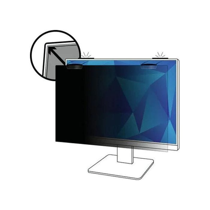 Protégez votre écran avec ce filtre de confidentialité pour moniteur 21.5' offrant une fixation magnétique COMPLY sécurisée.