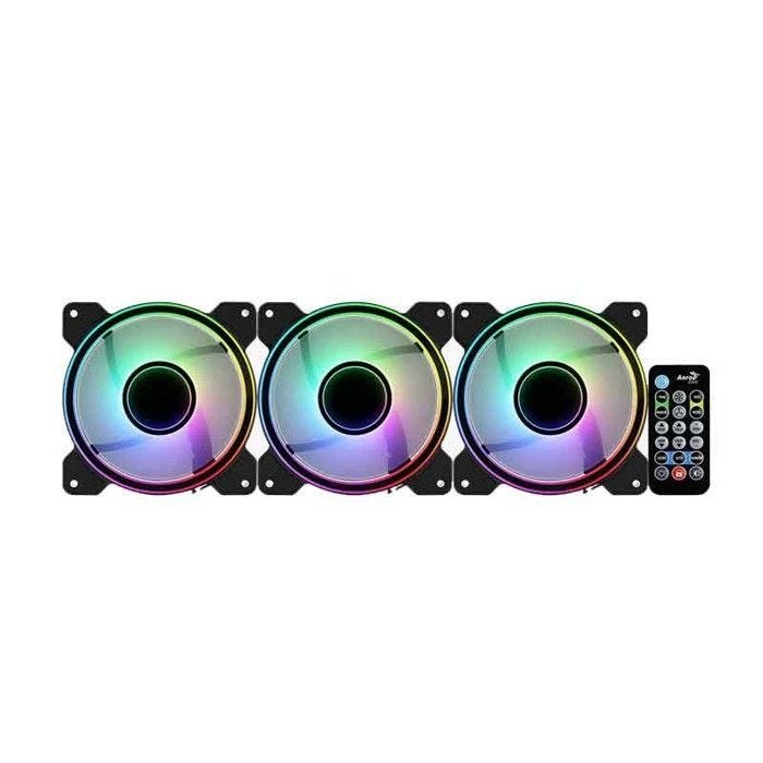 Kit de ventilateurs ARGB - AEROCOOL - Mirage 12 Pro - 120mm - 1300 TPM - 17,8 dBA