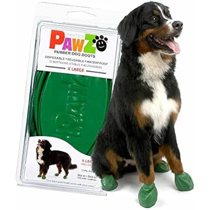 Bottes pour Chien - PAWZ - Vert - Caoutchouc Naturel - Biodégradable - Confort Optimal