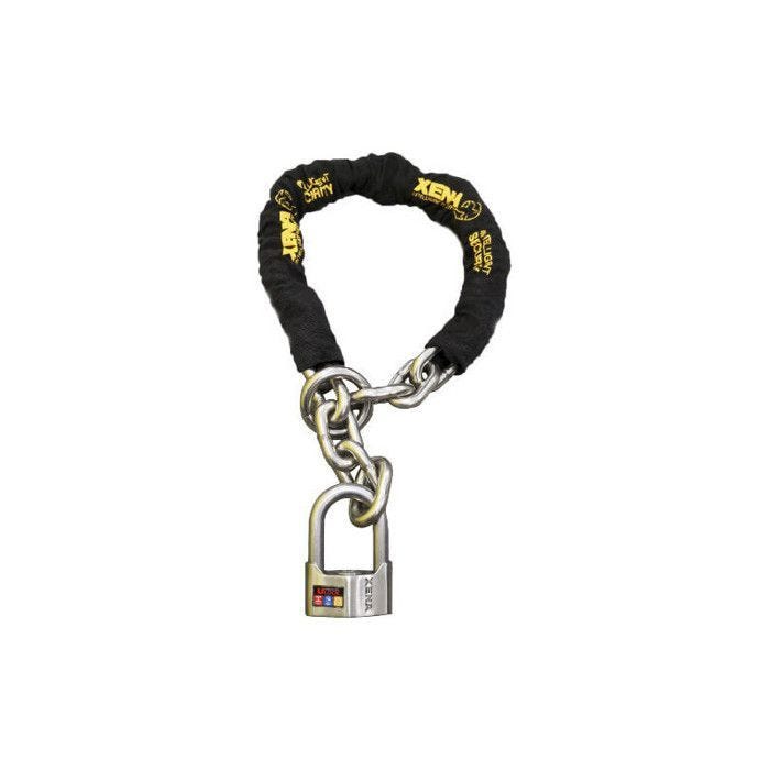 XENA CHAINE 120CM ANTIVOL LASSO + U 69MM SRA