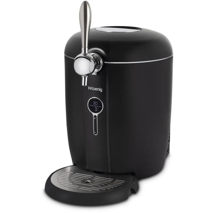 Tireuse à bière HKOENIG BW1688 - Capacité 6L - Température réglable 3°C à 12°C 6 - Compatible tous fûts - Noir
