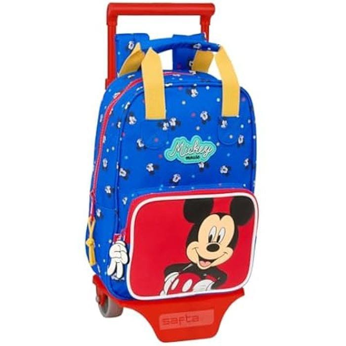 Sac à dos scolaire - SAFTA - Mickey Mouse - Chariot inclus - Confortable - Pour enfants