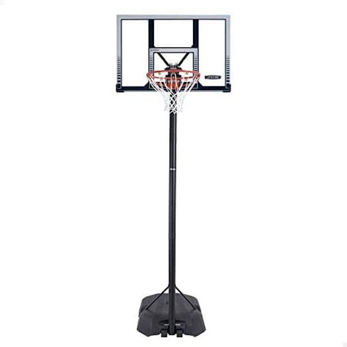 Panier de Basket - LIFETIME - Modèle Portable - Hauteur Réglable 2,45m à 3,05m - Incassable - Noir