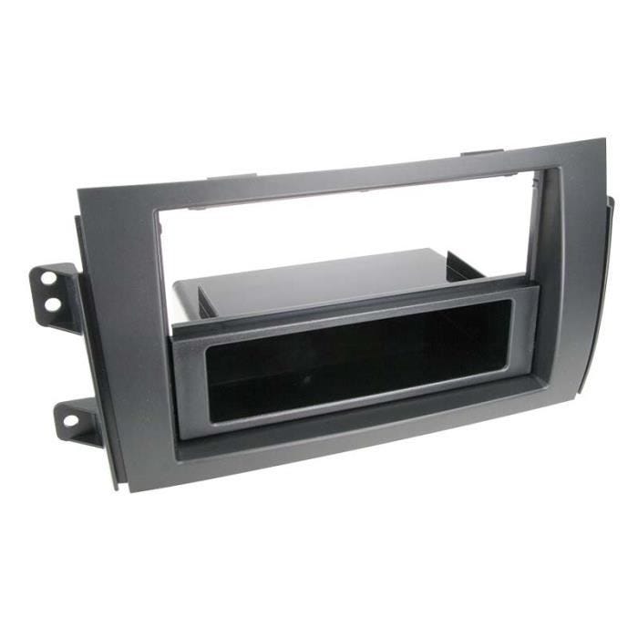 Adaptateur de façade 2-DIN - Sedici - Suzuki SX4 - Noir - Vide poche