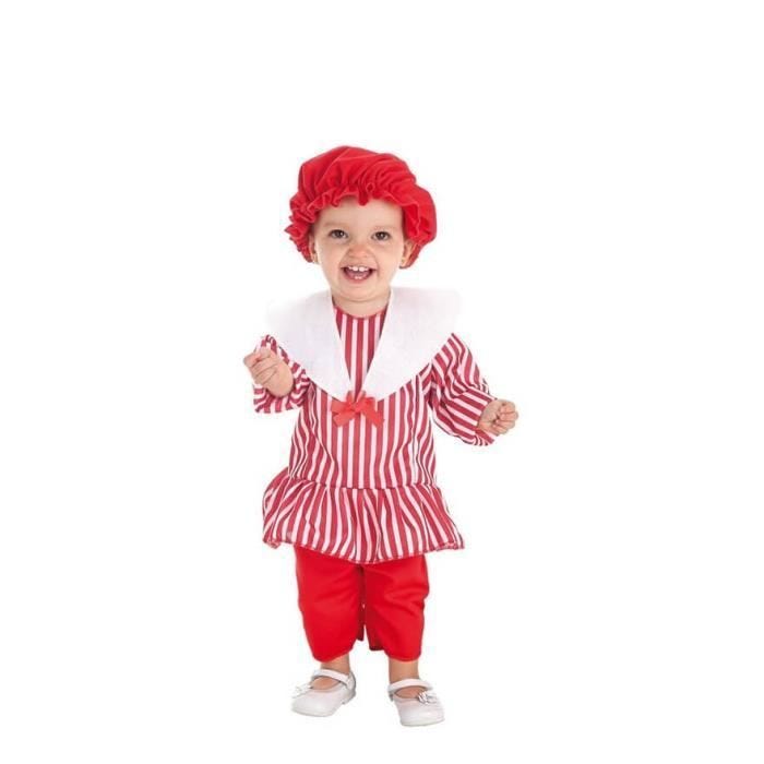 Déguisement Baigneuse à Rayures pour Bébé - Disfrazzes - Vintage - Rouge - Multicolore