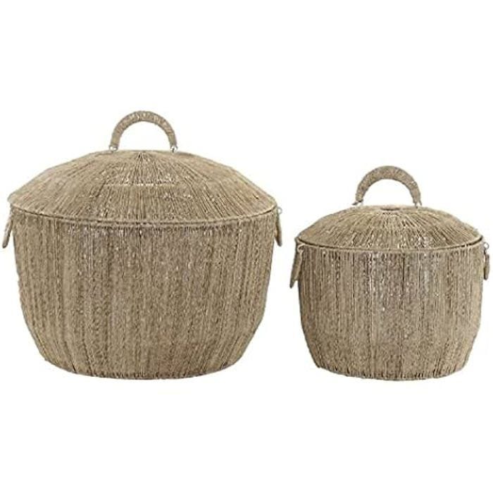 Ensemble de paniers - DKD HOME DECOR - Standard - Métal - Multicolore - 51x51x48 cm