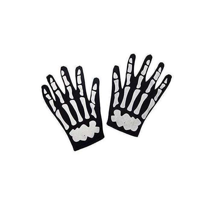 VIVING COSTUMES VIVING COSTUMES200373A SQUELETTE GANTS POUR ADULTES TA