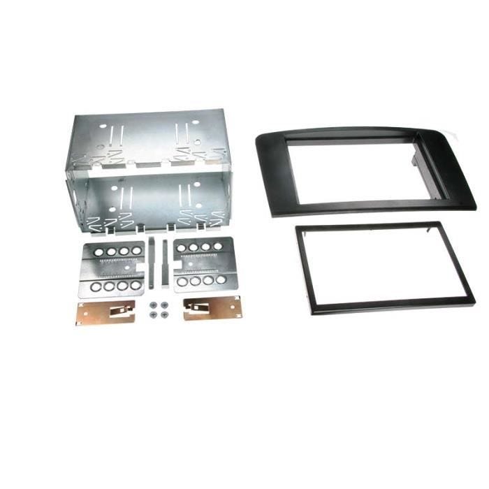 Adaptateur de façade 2-DIN - ACV - M-class (W 164) 2005 - Couleur noire - Compatible 2-DIN