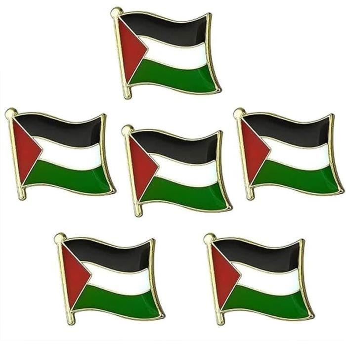 Palestine Drapeau Épinglette Insigne Palestin Drapeau Revers Épingles National Pays Drapeau Bouton Épinglette Gratuit Pal Guo3060