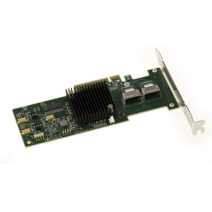 Carte contrôleur PCIe 2.0 SAS 6GB 8 ports internes. Modèle LSI 9240-8i avec Raid 0 1 5 10 50 JBOD