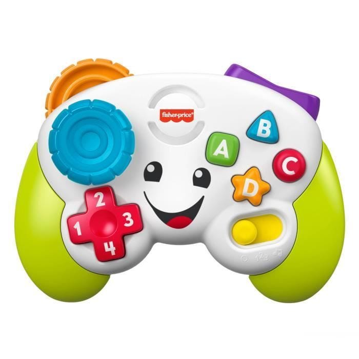 Fisher-Price-Manette de jeu et d’apprentissage Rires et Éveil HXB63
