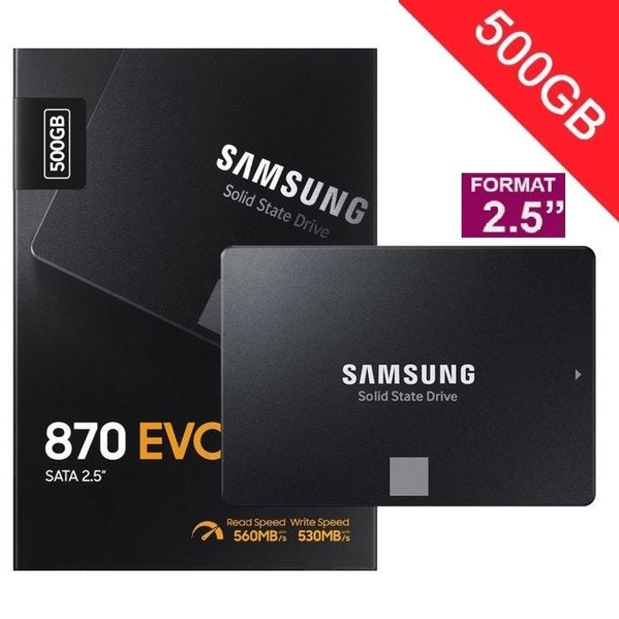 SAMSUNG SSD Interne 870 EVO 500 Go MZ-77E500B/EU