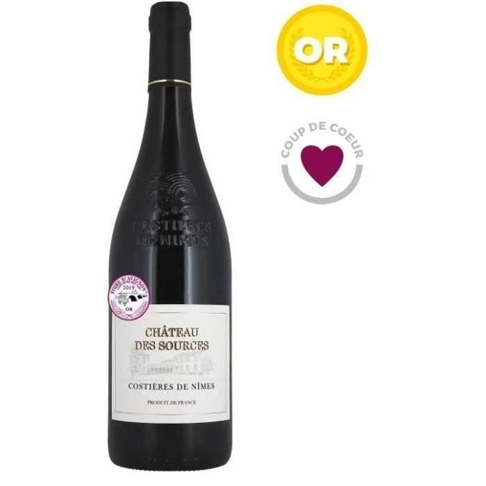 Château des Sources 2019 Costières de Nîmes - Vin rouge des Côtes du Rhône