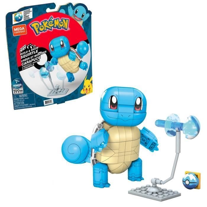 Mega Construx - Pokémon Carapuce à Construire - Jeu de construction - Dès 7 ans GYH00