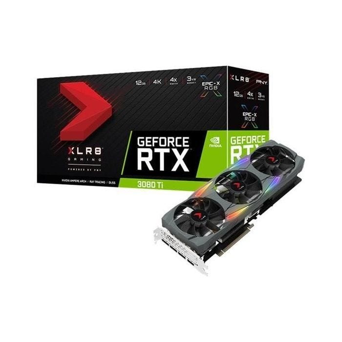 Carte graphique - PNY - GeForce RTX 3080 Ti 12GB XLR8 Gaming UPRISING Edition (VCG3080T12TFXMPB)