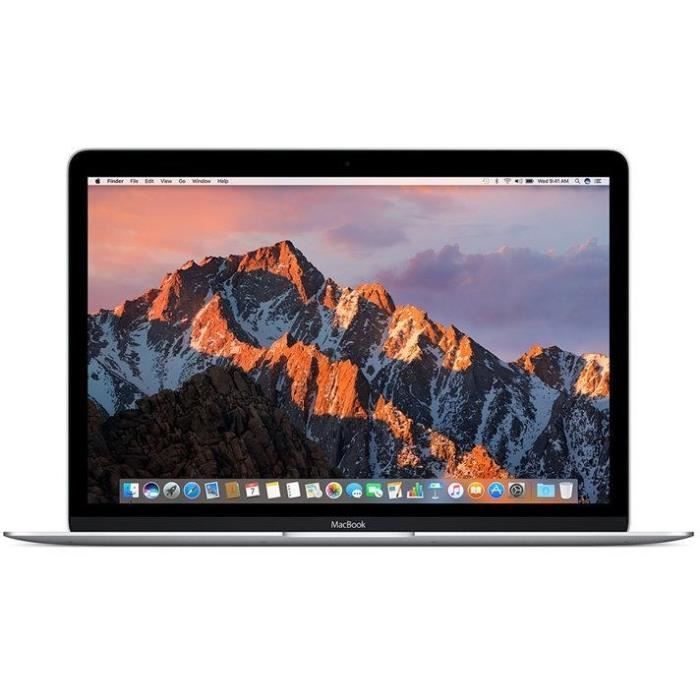 MacBook Retina 12" " Core M3 1,2 Ghz 8 Go 256 Go SSD Argent (2017) - Batterie Neuve - Reconditionné - Etat correct