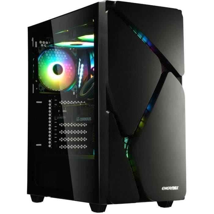 Boitier PC - ENERMAX - MARBLESHELL MS30 - Noir - ECA-MS30-BB-ARGB, boîtier ATX ARGB