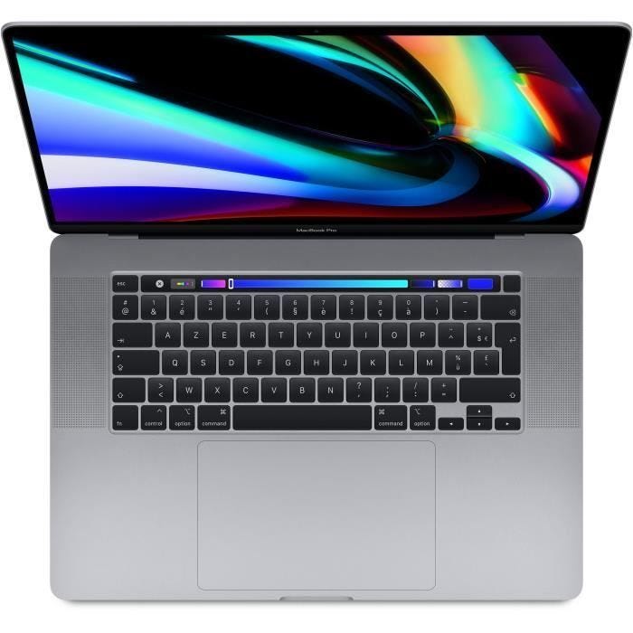 MacBook Pro Touch Bar 16"Core i9 2,4 Ghz 32 Go 512 Go SSD Gris sidéral (2019) - Batterie Neuve - Reconditionné - Très bon état