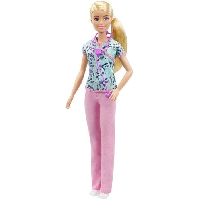 Barbie - Barbie infirmière - Poupée Mannequin - Dès 3 ans GTW39