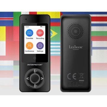 LEXIBOOK Interpretor® Traducteur vocal instantané basé sur l’intelligence artificielle - 45 langues