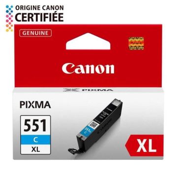 CANON Cartouche d'encre CLI-551C XL grande capacité Cyan (CLI551XL)