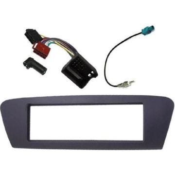 Kit Adaptateur Autoradio 1DIN pour Renault Scenic 09-15  - Gris foncé - ISO - ADNAUTO