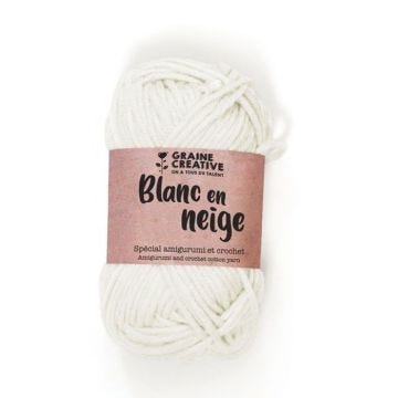Fil Amigurumi - Graine créative - Blanc en neige - Coton et acrylique - 1 pièce - À partir de 14 ans Fil Amigurumi - Graine créative - Blanc en neige - Coton et acrylique - 1 pièce - À partir de 14 ans