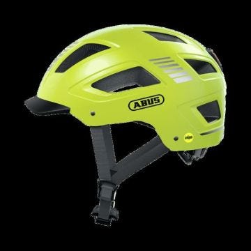 Casque ABUS Hyban 2.0 MIPS - Jaune clair - Vélo loisir - Adulte