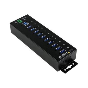 Hub USB 3.0 - STARTECH.COM - ST1030USBM - 10 ports - Protection contre surtensions - Métal