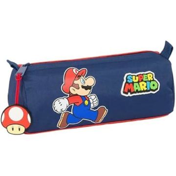Trousse - SAFTA - SUPER MARIO TRICK - Fermeture éclair - Compartiment - Pour enfants d'âge scolaire
