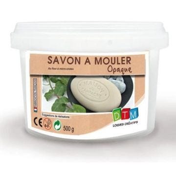 Bloc savon opaque 500 g (micro-ondes) - DTM LOISIRS CRÉATIFS - Personnalisez votre savon