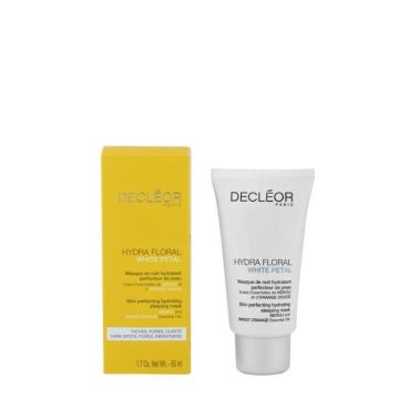 decleor hydra floral white petal masque de nuit perfecteur de peau