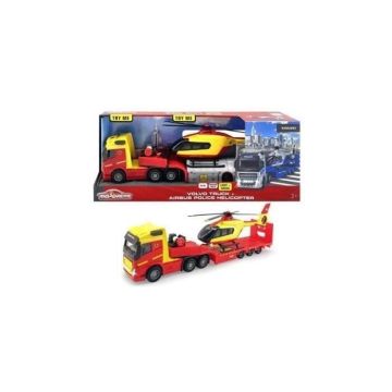 Camion avec Hélicoptère Police Majorette GS 35 cm - MAJORETTE - Blanc - Jouet - Mixte - 3 ans