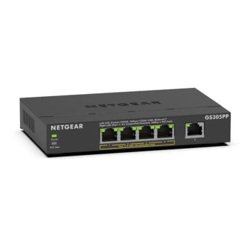 Switch - NETGEAR - GS305PP - 5 ports - PoE/PoE+ - Gigabit Ethernet